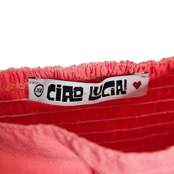 Ciao Lucia Nera Grapefruit Pink Cotton Square Neck Midi Dress Size XS - Picture 3 of 11